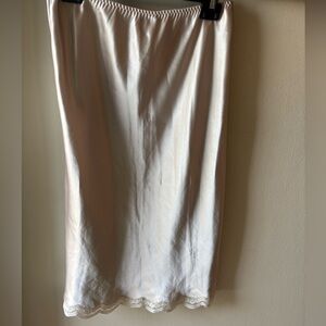 Etienne elegant Champagne  Slip Skirt